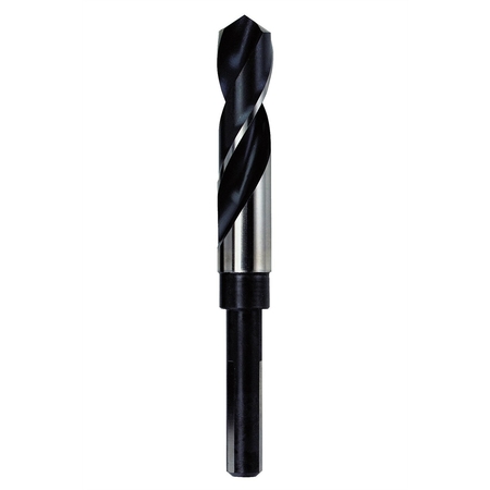 HANSON High Speed Steel, 1/2" Reduced Shank, 6" Long, 1-3/8" Silver and Deming Drill Bit 90188